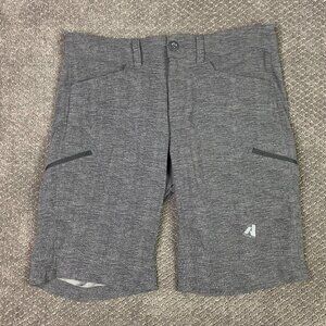 Eddie Bauer First Ascent Shorts Men's 34 Gray Guide Pro Hiking Outdoor Cargo